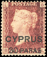* N°8, 30p. S. 1p. Rouge. Planche 201. (SG#10- C.110£). TB. - Chipre (...-1960)