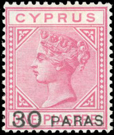* N°15, 30pa. S. 1pi. Rose. (SG#24- C.1600£). SUP. - Chipre (...-1960)