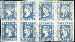 O N°2A, 1/2a. Bleu Foncé. Bloc De 8. Die I. (SG#4). Harmer 23/04/68 - Lot 377. SUP. - Otros & Sin Clasificación