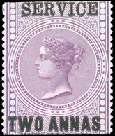 * N°13, 2a. Violet. Surcharge Noire. (SG#O15- C.700£). TB. - Otros & Sin Clasificación