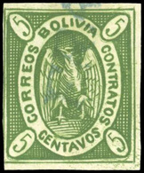 (*) N°1, 5c. Vert-jaune. TB. - Bolivien