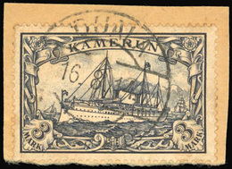 O N°16/18, 3 Valeurs. Obl. Dont 3m. S/fragment. TB. - Kamerun