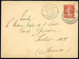 O Entier Postal à 10c. (France N°138) Obl. DUALA - KAMERUN Du 19.4.16 à Destination De La FRANCE. TB. - Kamerun