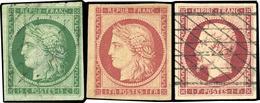 * Lot Des Premières émissions De France (Cérès 59, Présidence Et Empire). Comprend 3xn°1 Obl., N°1(*), Et N°1f, N°2 Obl. - Collections