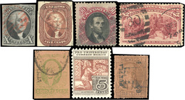 * Ensemble De Timbres D'AMERIQUE DU SUD Dont USA, MEXIQUE, BRASIL, Etc... Timbres Neufs Avec Chanières Et/ou Oblitérés.  - Altri & Non Classificati