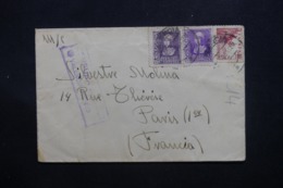 ESPAGNE - Censure De Valencia Sur Enveloppe Pour Paris En 1939 - L 42622 - Nationalistische Censuur