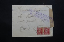 ESPAGNE - Censure Républicaine Sur Enveloppe ( Pliage ) Pour Paris En 1938 - L 42623 - Marcas De Censura Republicana