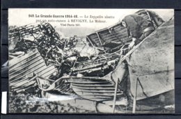Le Zeppelin Abattu Par Un Auto-canon A "Revigny" En Avril 1915  . Le Moteur - Aeronaves
