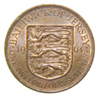 [NC] JERSEY ONE TWELFTH OF A SHILLING 1964 (nc4521) - Jersey