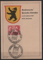 Zona Sovietica 1949 Rosa Luxemburg Mi. 229 Unif. 229 Serie Cpl 1v. Su Cartolina Della Conferenza 5/2/49 - Zona Soviética