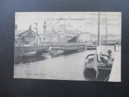 AK 1907 Belgien Ostende - Vieux Bassins Le Bon, Editeur, Ostende Nach Goch Bahnhof - 1905 Barbas Largas