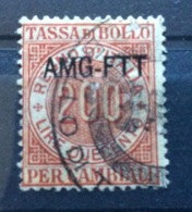 MARCA DA BOLLO  TRIESTE AMG FTT   TASSA DI BOLLO PER CAMBIALI LIRE 200 - Revenue Stamps