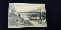 Cp 60 Oise LONGUEIL ANNEL Le Pont Sur La Rivière   ( Forêt ) Colorisée Toilée ( Métalique ) - Longueil Annel