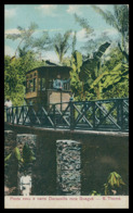 SÃO TOMÉ E PRÍNCIPE - Ponte Nova E Carro Decauville Roca Guegué(Ed. A.Joaquim Brás Nº 5781) Carte Postale - São Tomé Und Príncipe