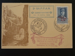 Carte Journée Du Timbre Constantine 1942 Pont Bridge Secours National Algérie - Maximum Cards