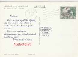 Basutoland Carte Postale Pour La France 1956 - 1933-1964 Kronenkolonie