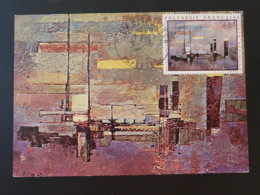 Carte Maximum Card Peinture Painting Frank Fay Artistes En Polynésie 1970 - Maximumkaarten