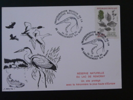Carte Maximum Card Réserve Naturelle Lac De Remoray Labergement Sainte Marie 25 Doubs Europa 1986 - Mechanical Postmarks (Advertisement)