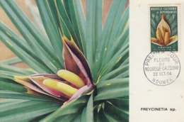 Carte  Maximum  1er Jour   NOUVELLE CALEDONIE   Fleurs   1964 - Tarjetas – Máxima