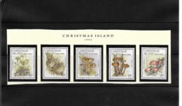 O) 1984  CRISTMAS ISLAND, LOCAL FUNGI, LEUCOCOPRINUS - MICROPORUS - TROGIA - HADDOWIA - PHILLIPSIA - MNH - Christmas Island