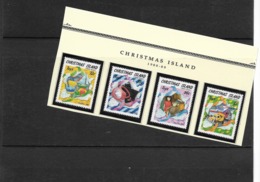 O) 1988 CHRISTMAS ISLAND, TOYS - BUCKET - SNORKELING - TOY SOLDIER - RACE CAR - SC 222 - 225, MNH - Christmas Island