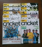 10 WISDEN CRICKET ASIA INDIA MAGAZINES BACK ISSUES LOOK !! - 1950-Heden