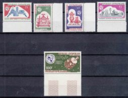Central African Republic 1965 Mi#78-82 Mint Never Hinged - Centrafricaine (République)