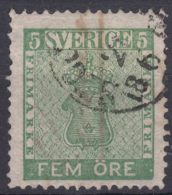 Sweden 1858 Mi#7 Used - Gebruikt
