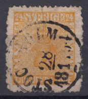 Sweden 1858 Mi#10 Used - Gebruikt