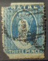 NATAL 1862 - Canceled - Sc# 12 - 3p - Severely Damaged! - Natal (1857-1909)