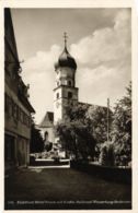 CPA AK WASSERBURG A. BODENSEE Rückfront Hotel Krone Mit Kirche GERMANY (866027) - Wasserburg (Bodensee)