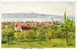 CPA AK WASSERBURG A. BODENSEE Mit SÄNTIS GERMANY (866086) - Wasserburg (Bodensee)