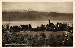 CPA AK WASSERBURG A. BODENSEE Mit SÄNTIS GERMANY (866122) - Wasserburg A. Bodensee