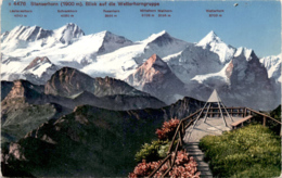 Stanserhorn - Blick Auf Die Wetterhorngruppe (4476) - Stans