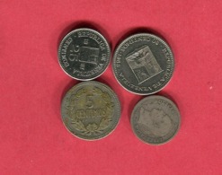 LOT 4 MONNAIES DIFFERENTES TB+ 5 - Venezuela