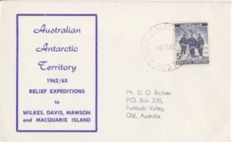 Polaire Australien, N° 6 (David, Mawson Et Mc Kay) Obl. Macquarie Le 5 DE 62 (env. De L'exp 62-63), Courrier Du Thala-Da - Lettres & Documents