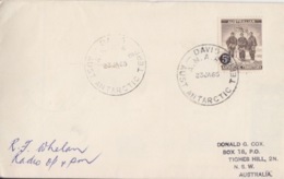 Polaire Australien, N° 2 (David, Mawson Et Mc Kay) Obl. Davis Le 23 JA 65, Signature Du Radio (Whelan) - Lettres & Documents
