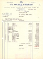Factuur Facture - Corsets De Waele Frères - Schellebelle 1955 - Straßenhandel Und Kleingewerbe