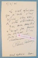L.A.S 1946 Paul REBOUX écrivain & Peintre - ORAN Hôtel Astoria - à Maurice Garçon - Lettre Autographe André Amillet - Autógrafos
