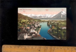 THUN THOUNE  : Stadt Mit Alpen La Ville Et Les Alpes  1911 - Thoune / Thun