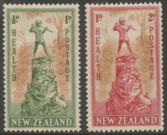 New Zealand. 1945 Health Stamps. MH Complete Set. SG 665-666 - Unused Stamps