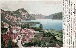 CPA   SUISSE---WEESEN MIT LEISTKAMM---VERLAG HUBSCHER-BEELER, WEESEN---1902 - Weesen