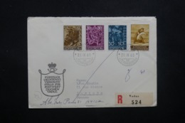 LIECHTENSTEIN - Enveloppe En Recommandé De Vaduz Pour Paris En 1960, Affranchissement Plaisant - L 42728 - Storia Postale