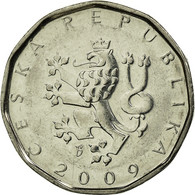 Monnaie, République Tchèque, 2 Koruny, 2009, TTB, Nickel Plated Steel, KM:9 - Czech Republic