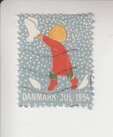 Denemarken Kerstvignet Cat.AFA Julemaerken Norden: Uitgifte Door Danmark Julemaerke Kom.jaar 1954 Pos.4 Op 50 - Full Sheets & Multiples