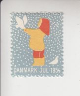 Denemarken Kerstvignet Cat.AFA Julemaerken Norden: Uitgifte Door Danmark Julemaerke Kom.jaar 1954 Pos.5 Op 50 - Ganze Bögen