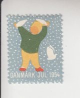 Denemarken Kerstvignet Cat.AFA Julemaerken Norden: Uitgifte Door Danmark Julemaerke Kom.jaar 1954 Pos.15 Op 50 - Volledige & Onvolledige Vellen