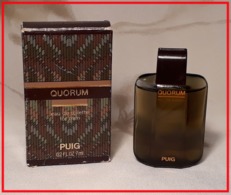 PUIG : Miniature De Collection Quorum, Eau De Toilette, 7 Ml. Parfait état - Miniaturas Hombre (en Caja)