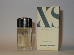 Paco RABANNE : Miniature De Collection. X S, Eau De Toilette 5 Ml. Parfait état - Miniatures Hommes (avec Boite)