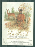 COTES DE PROVENCE - LA PIRSCH 1995 COTES DE PROVENCE CONTRÔLEE (Etiquette Neuve) 750 Ml 12% Vol. - Autres & Non Classés